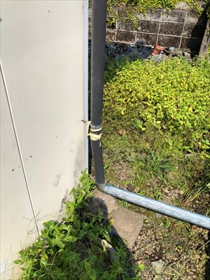 竪樋　でんでん　交換前