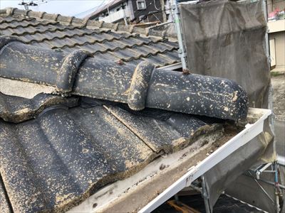 下り棟積み直し　工事後
