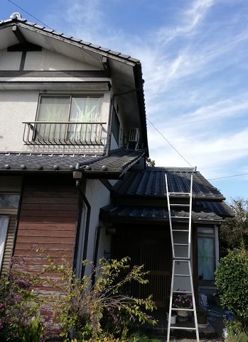 セメント瓦　雨漏り　現地調査　熊本県　菊池市