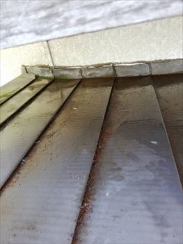 錆の原因　錆びていない部分