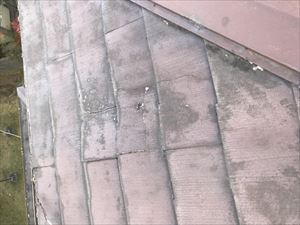 屋根材の劣化　雨漏り原因