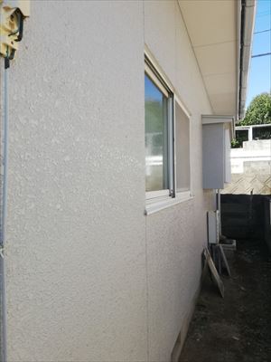 外壁塗装工事後　モルタル