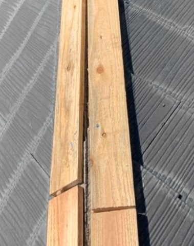 貫板交換　ビス取り付け