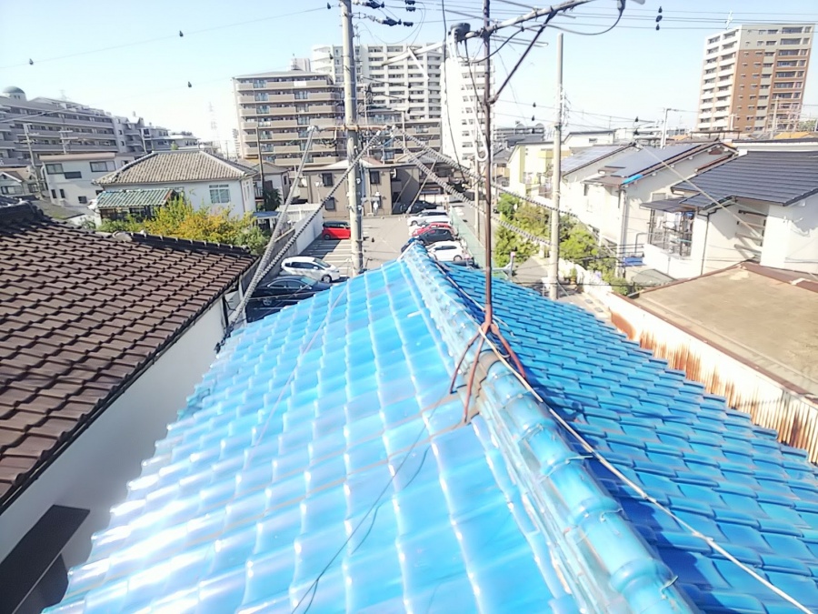 アンテナ　応急処置完了