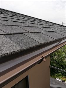 ２階軒樋　工事完了