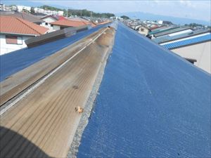 屋根の飛散状況