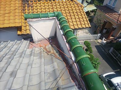 パラペットめくれ　応急処置