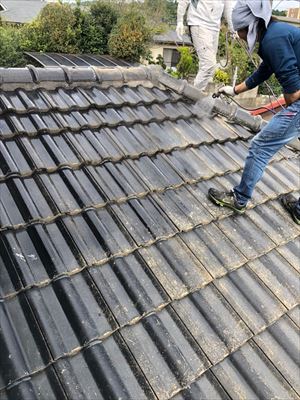 屋根塗装　セメント瓦