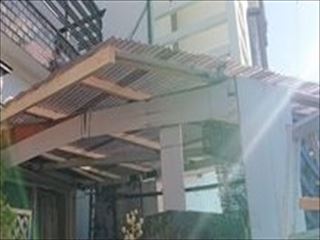 １階テラス　波板全面張替工事完了