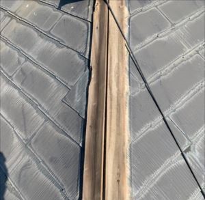 貫板張替え　棟板金撤去