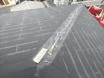 棟板金飛散　工事前