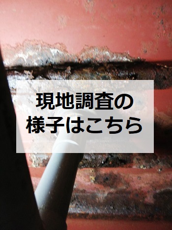 熊本市　集合住宅　水漏れ　現地調査の様子