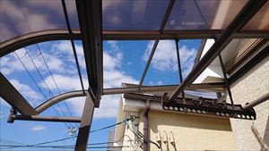 ベランダ平板　外れアップ