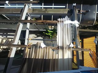 ２階ベランダ波板破損