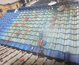 瓦　台風被害　工事前