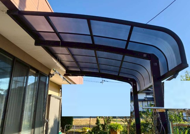 テラス平板屋根の張り替え完了