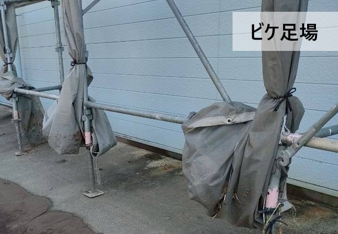 ビケ足場組みが完了