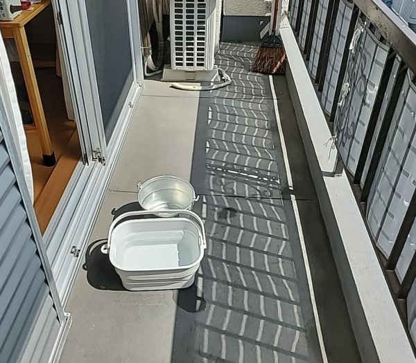 ベランダ防水工事前