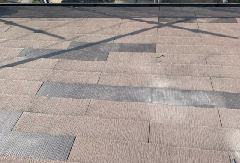 塗装前にコロニアルの差し替えが完了しました