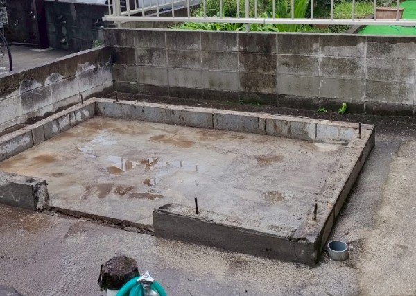 小屋の解体完了後