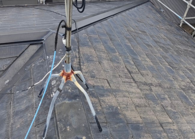 屋根塗装が劣化したスレート屋根