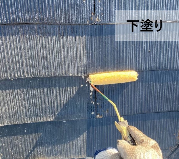 屋根塗装の下塗り