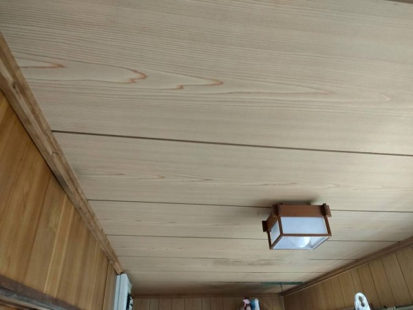 既存の縁側天井