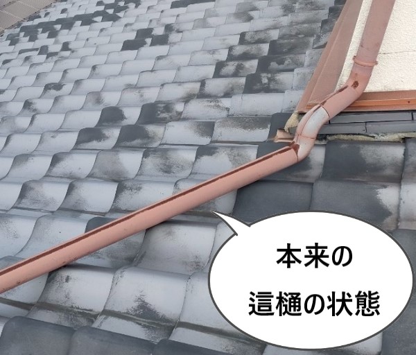 本来の這樋の状態