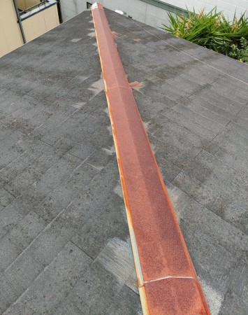 棟板金の錆び