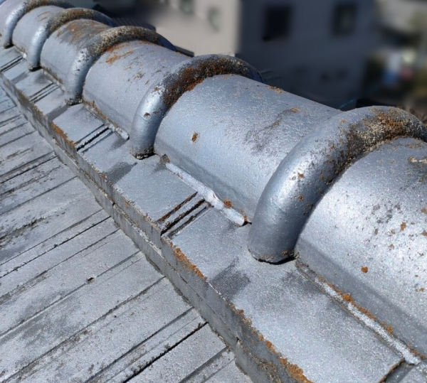 棟瓦に問題はなし