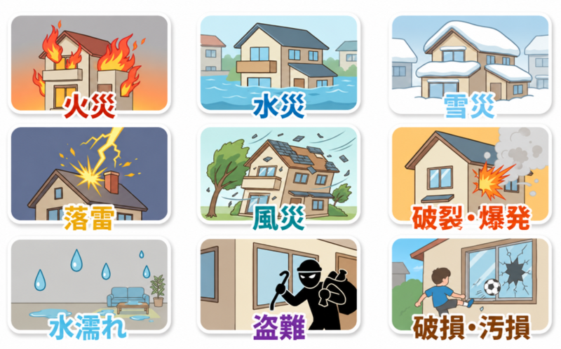 火災保険の補償対象