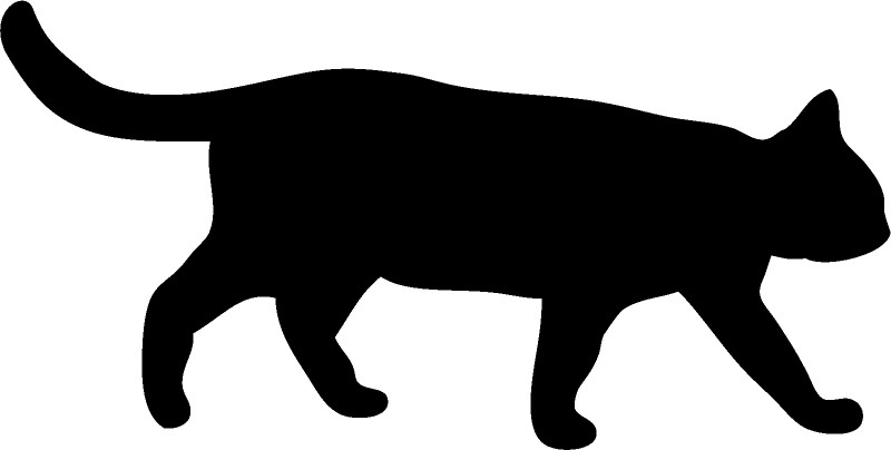 猫のシルエット