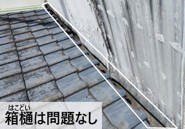 箱樋には問題なし