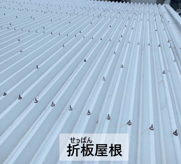 貸店舗の折板屋根