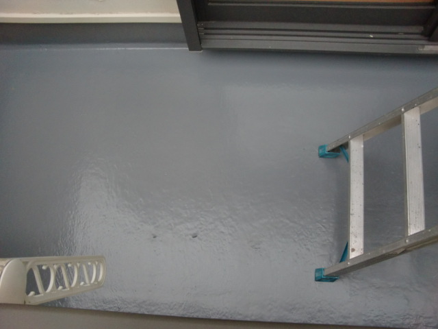 紀の川市のベランダ防水完了