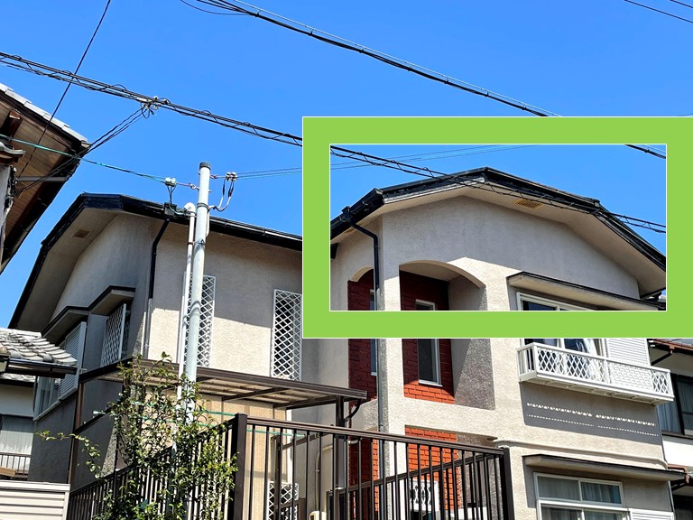 和歌山市の台風被害で棟板金が飛ばされたので屋根の調査を行いました