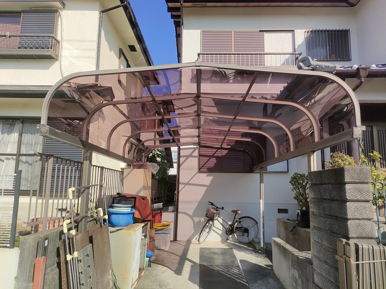 和歌山市でカーポートの張替完了