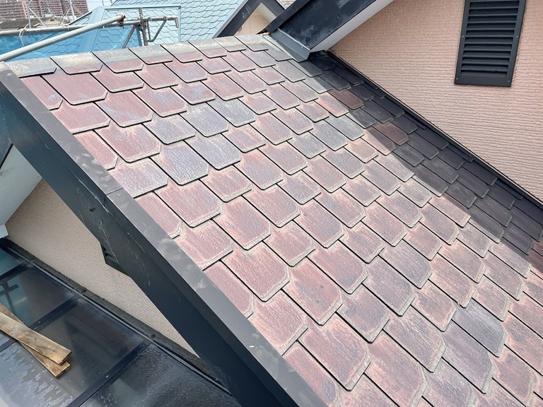 和歌山市でスレートを葺き直しました