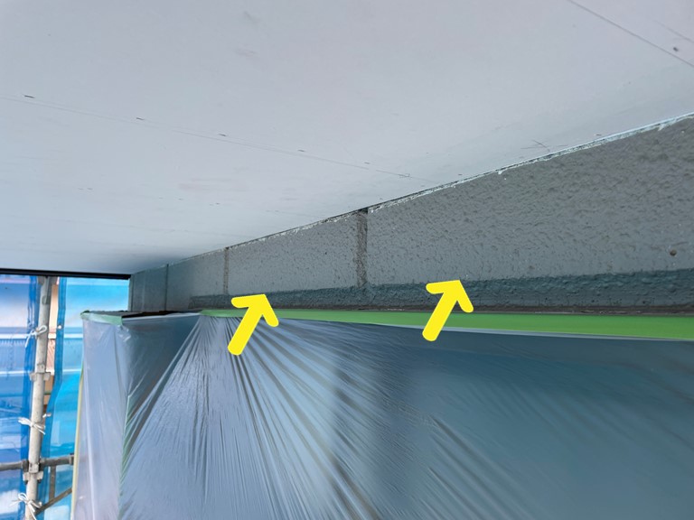 和歌山市で垂れ壁も塗装しました