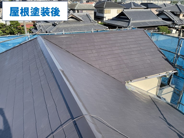 和歌山市で屋根塗装を行った塗装後の写真