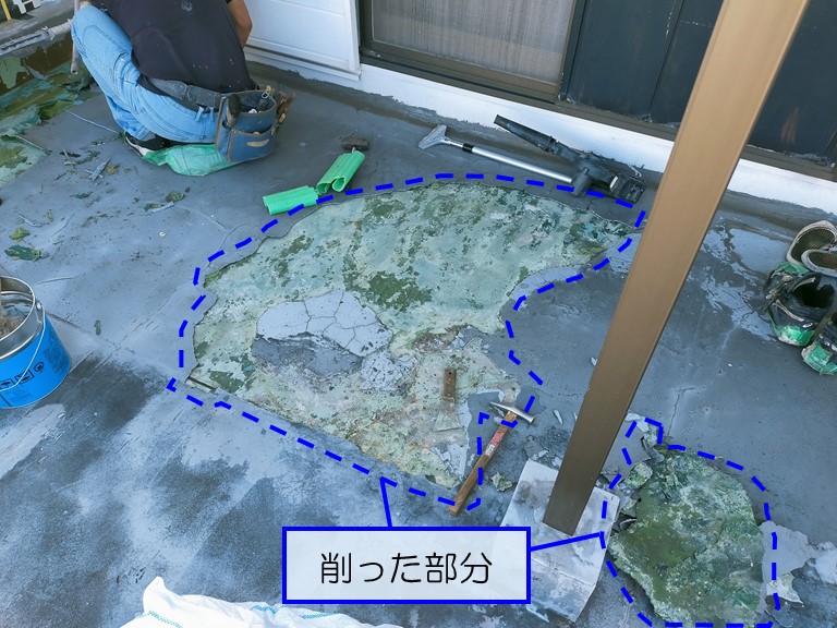 岩出市 ケレン作業②