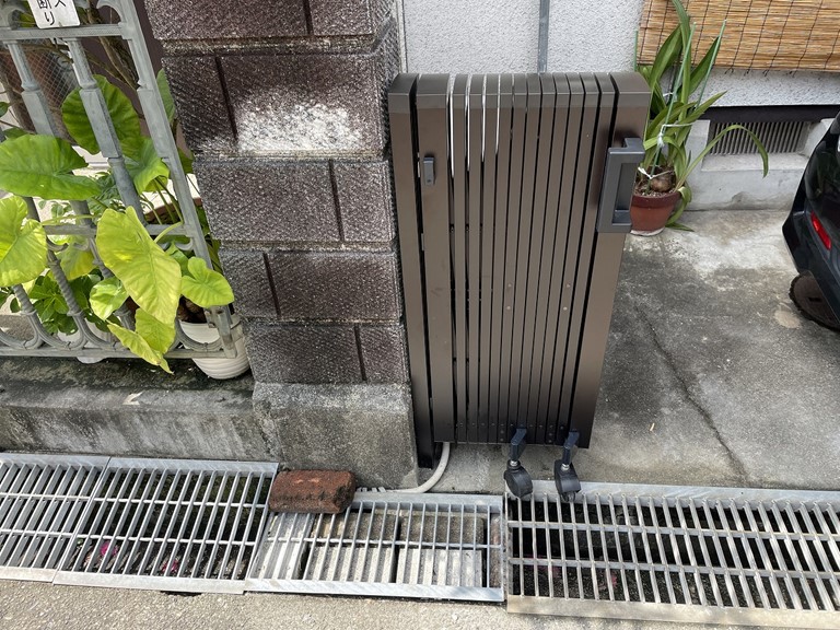 岩出市でカーゲート設置