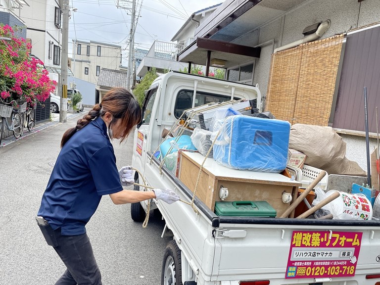 岩出市で倉庫内の荷物を処分します