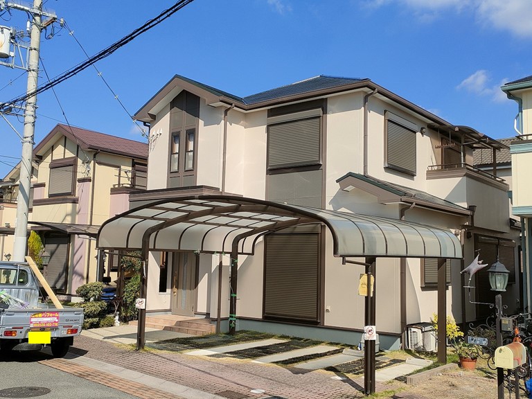 岩出市で外壁・屋根塗装完成