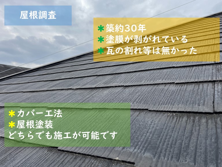 岩出市で屋根調査をしました