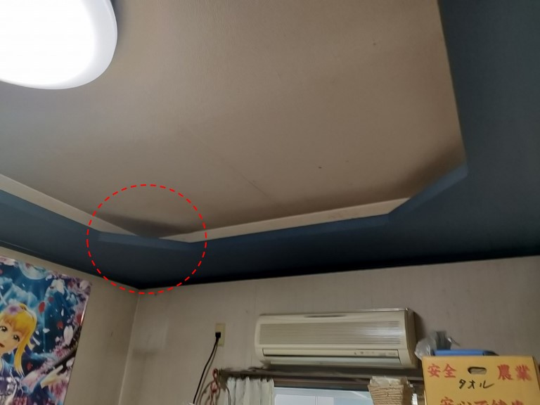 岩出市で１階の天井からたまに雨漏りするそうです