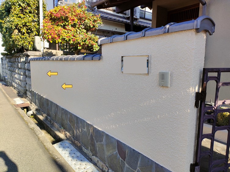 紀の川市で塗装工事し、補修跡が見えにくくなりました