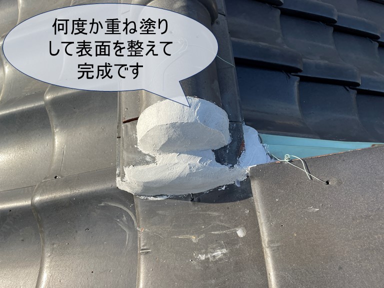 紀の川市で漆喰工事後しっかり乾燥