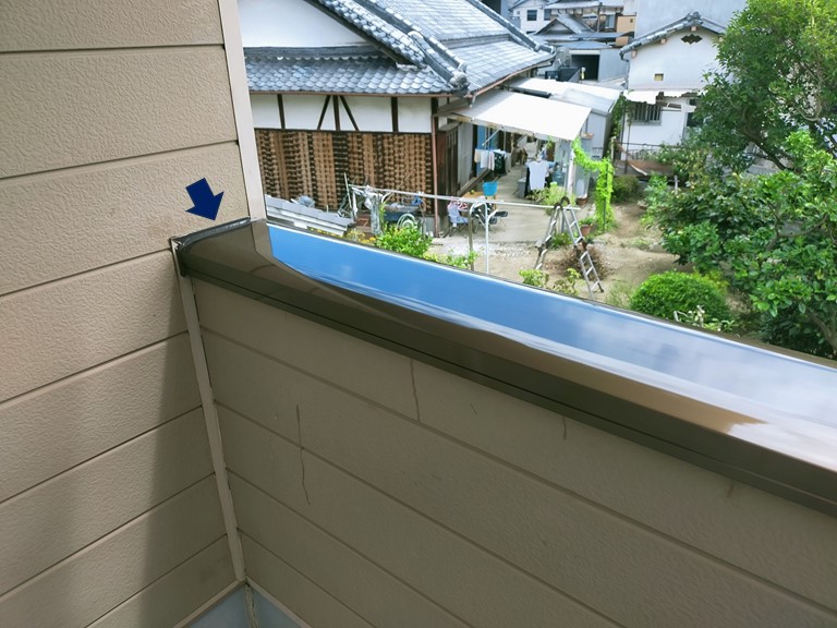 紀の川市で笠木の設置工事が完成しました