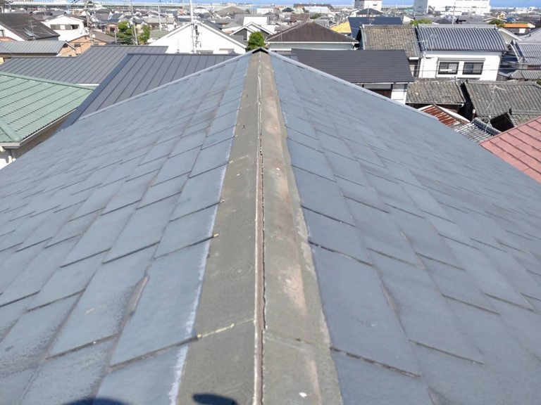 紀の川市で貫板を棟板金を設置していきます